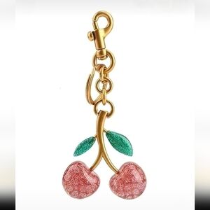 Unbranded Cherry Swirl 🍒 Bag Charm/ Keychain New